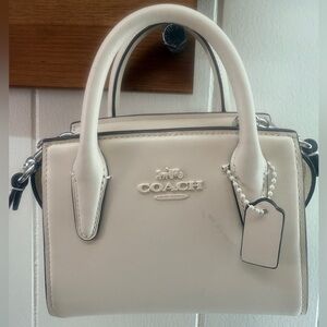 Coach New York Andrea Mini Cary all in color Chalk - crossbody tiny purse